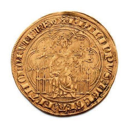 Chaise d'or (22 août 1303) 6,92 g Le Roi...