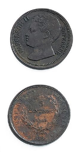 null NAPOLÉON II, Empereur (1811-1832) 3 centimes. 1816. Essai. Bronze.
1 centime....