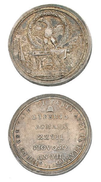 null RÉPUBLIQUE de ROME (1798-1799) Scudo. An VII. L.M.N. 1034. Splendide.
