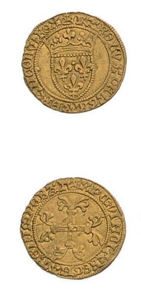 null CHARLES VII (1422-1461) Demi Écu d'or à la couronne. Paris.
D.513. TTB à su...