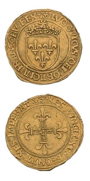null LOUIS XII (1498-1514) Écu d'or au soleil. Lyon.
D.647. TTB à superbe.