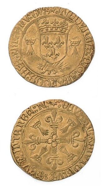 null LOUIS XII (1498-1514) Écu d'or au porc épic de Bretagne. 2e type. Nantes.
D.658....