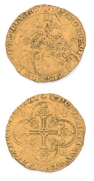 null CHARLES V (1364-1380) Franc à cheval.
D.358. TTB.