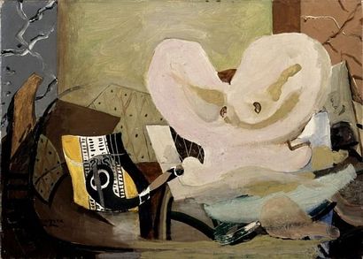 Georges BRAQUE (1882-1963)
Pipe, Compotier...
