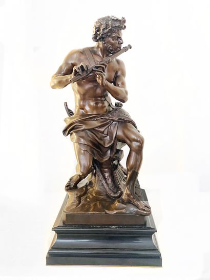  D'après Antoine COYSEVOX (1640-1720) 

La renommée du roi

Epreuve en bronze à patine... Gazette Drouot