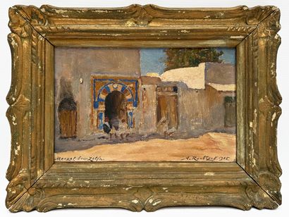  Alexandre ROUBTZOFF (Saint-Pétersbourg, 1884 - Tunis, 1949)
Rue de Menzel Bou Zelfa... Gazette Drouot