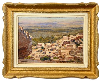  Alexandre ROUBTZOFF (Saint Petersburg, 1884 - Tunis, 1949)
View of Kessera (1940)
Oil... Gazette Drouot