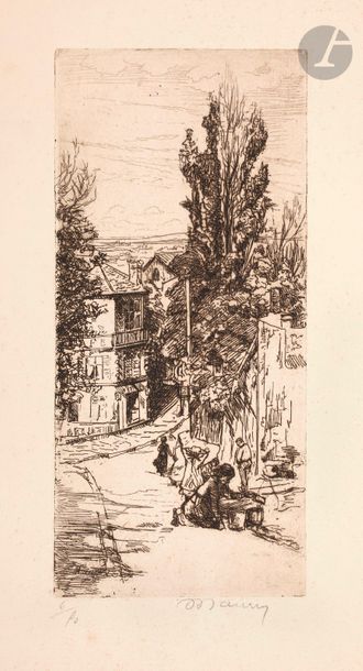 null Charles Maurin (1856-1914) 
Sujets divers : vues de Montmartre, figures… Eau-forte....