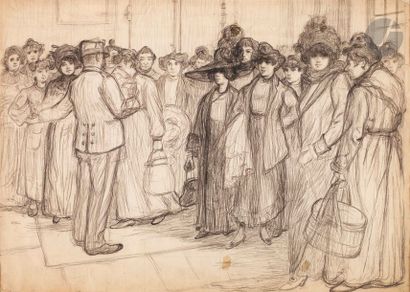 null Albert Morand (19th-20th centuries) 
A large number of drawings on women's prisons...