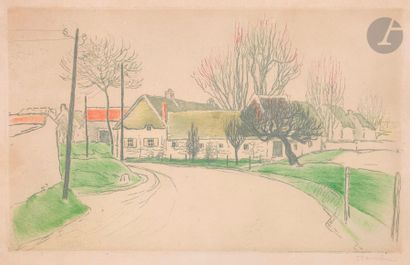 null Théophile-Alexandre Steinlen (1859-1923) 
La Maison à l’entrée du village. 1902....