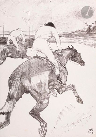 null Henri de Toulouse-Lautrec (1864-1901) 
Le Jockey. 1899. Lithographie. 362 x...