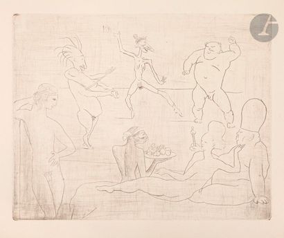 null Pablo Picasso (1881-1973)
La Danse. 1905. Pointe sèche. 232 x 186. Bloch 15 ;...