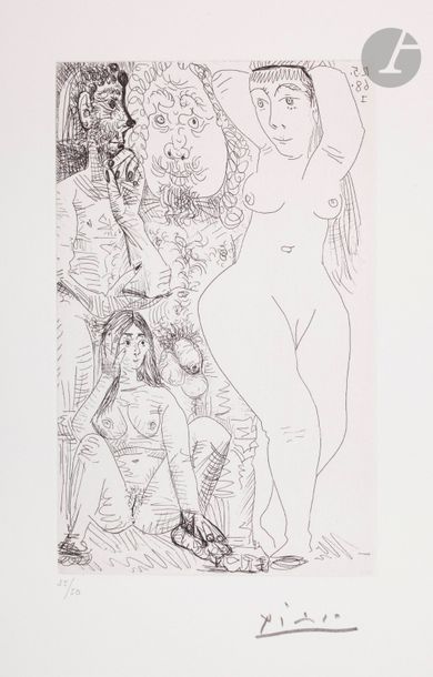 null Pablo Picasso (1881-1973)
Série « les 347 »
Les Modes changent : deux couples....