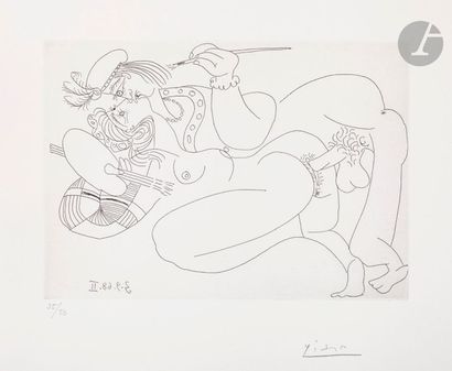 null Pablo Picasso (1881-1973)
Série « les 347 »
Raphaël et la Fornarina XIV : le...