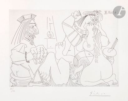null Pablo Picasso (1881-1973)
Série « les 347 »
Raphaël et la Fornarina XVII : sur...