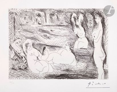 null Pablo Picasso (1881-1973)
Série « les 156 »
Autour du « Bain turc », femmes...
