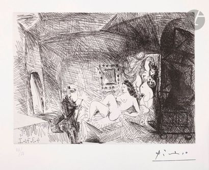 null Pablo Picasso (1881-1973)
Série « les 156 »
Peintre, modèle et toile dans une...