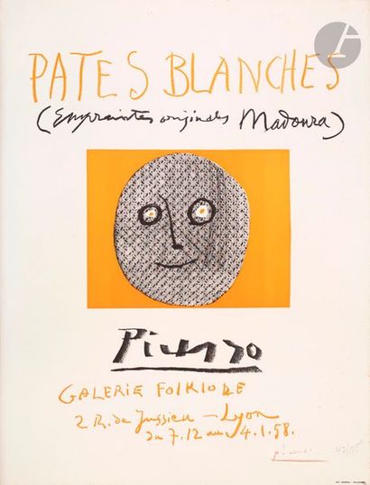 null Pablo Picasso (1881-1973) (d’après) 
Pâtes blanches (Empreintes originales Madoura)....