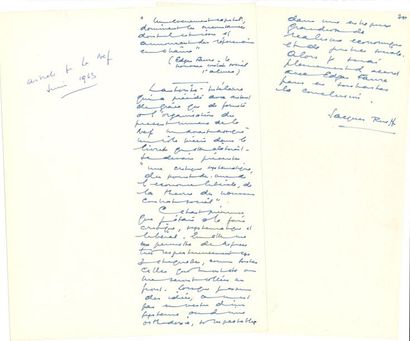 null rueff Jacques (1896-1978) économiste [AF 1964, 31e f].
manuscrit autographe...