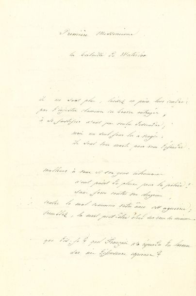 null DELAVIGNE Casimir (1793-1843) poète et auteur dramatique [AF 1825, 28e f].
POÈME...