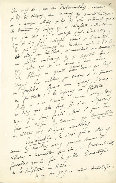 null FRANCE Anatole (1844-1924) [AF 1896, 38e f].
MANUSCRIT autographe avec L.A.S....