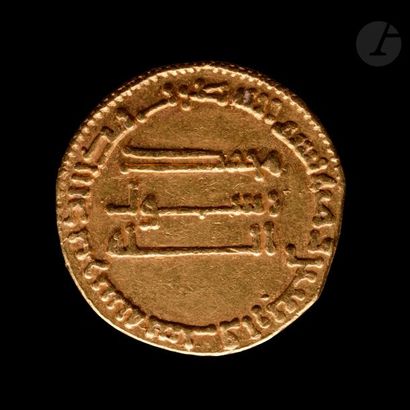 null ABBASSIDES
Al-Mansûr (136-158 H / 754-775)
Dinar d’or daté 146 H / 763
Poids...
