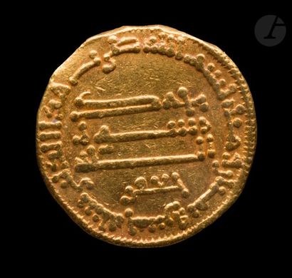 null ABBASSIDES
Harûn al-Rashîd (158-169 H / 786-809)
Dinar d’or daté 185 H / 800,...