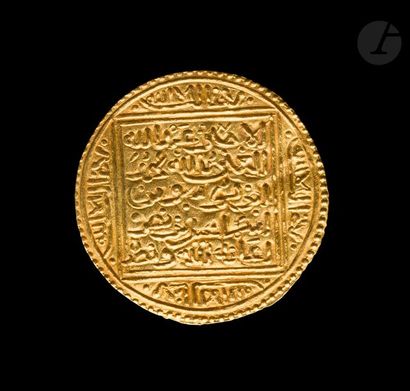 null NASRIDES
Muhammad V al-Ghânî (754-760 H / 1354-59)
Dinar d’or au nom de ‘Abd...