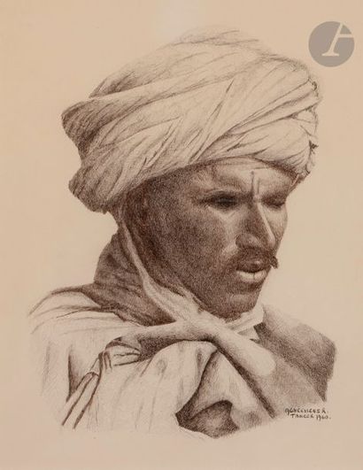 null R. AGNEESSENS (XXe siècle)
Portraits de Marocains, 1960 et 1961
1 encre et 1...