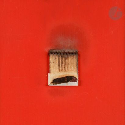 null Bernard AUBERTIN (né en 1934)
Dessin de feu, 2012
Allumettes brulées sur panneau...