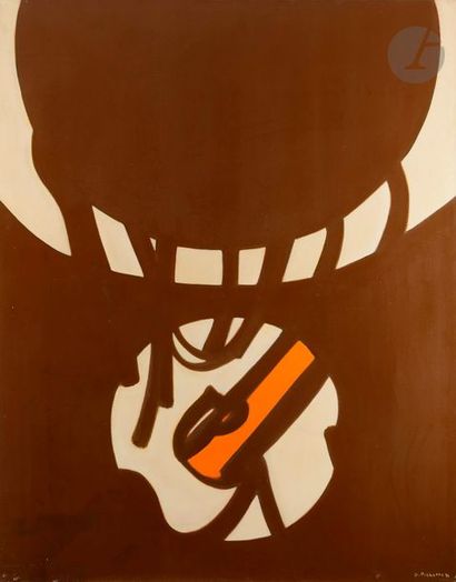 null James PICHETTE (1920-1996)
Montgolfière orange, 1970
Huile sur toile.
Signée...
