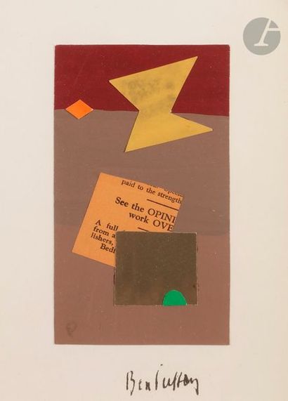 null René BEN SUSSAN (1895-1988)
Compositions
4 feutres (2) ou collages (2)
Signés.
Petits...