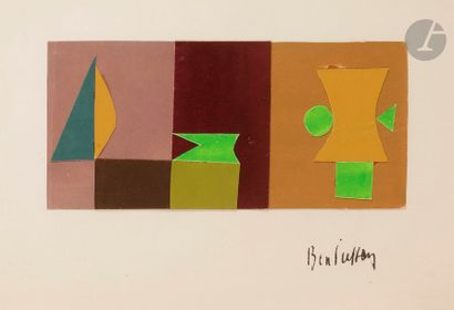 null René BEN SUSSAN (1895-1988)
Compositions
4 feutres (2) ou collages (2)
Signés.
Petits...