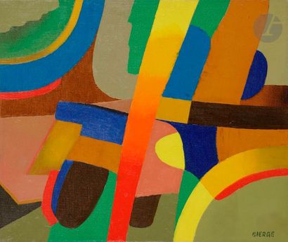 null Roland BIERGE (1922-1991)
Composition, 1977
Huile sur toile.
Signée en bas à...