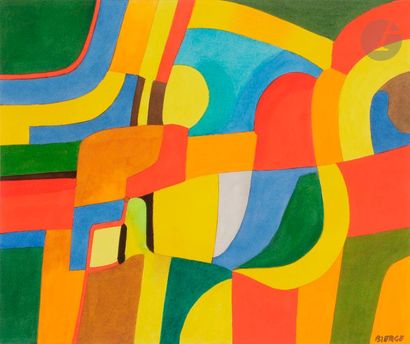 null Roland BIERGE (1922-1991)
Composition, 1977
Aquarelle.
Signée en bas à droite
44...