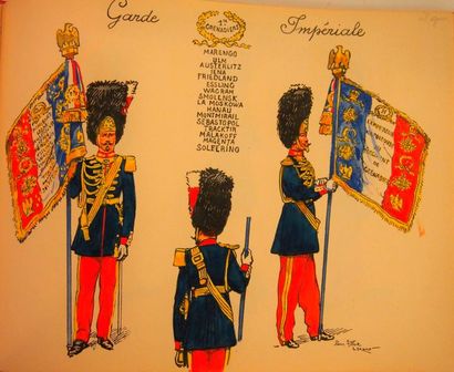 null ALBERT-LEROUX
Garde Impériale. Second Empire. 1860. S.l., s.d., in-8 oblong,...