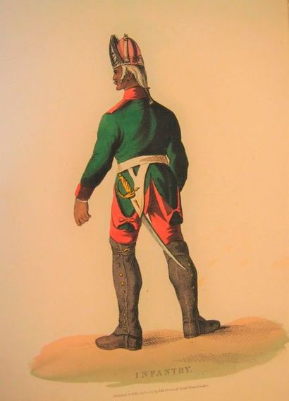 null ARMÉE
 RUSSECostume of the russian army represented in 9 colored plates from...