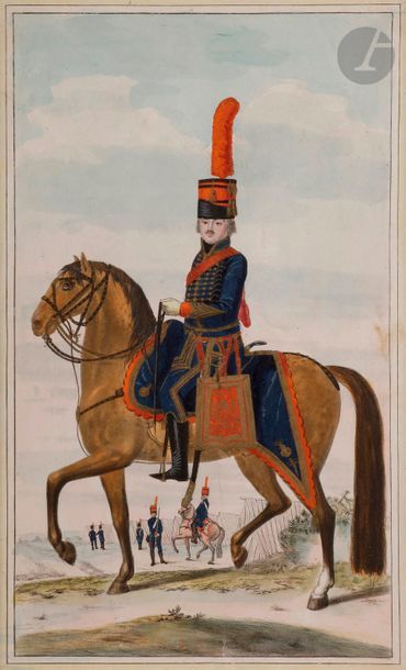 null HOFFMANN (Nicolas) - Burgundian gendarme. Former Regime. 
Engraved and
 coloured...