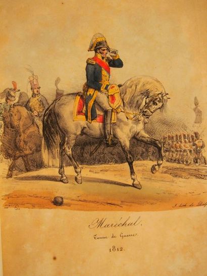 null VERNET & LAMICollection of
 French army uniforms from 1791 to 1814. Paris, Gide,...