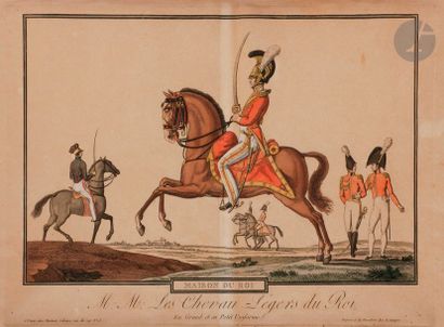 null MARTINET (chez) 
MAISON DU ROI (1814)
- Gendarmes du roi. Paris, Martinet. 
Planche...