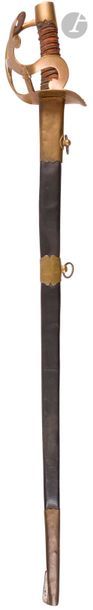 null Dragon cavalry sword Arco 1784
, leather-covered handle with filigree (
missing...