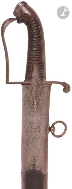 null Sabre of cavalry officer of the Italian armyHandle
 covered with basane
 with...