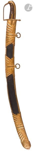 null Hussar officer's sword.
 Handle covered with basane,
 with watermark.

 Brass...