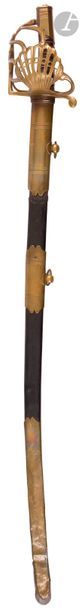 null Sabre from line cavalry officer to battle guard.
 Leather-covered handle
 with...