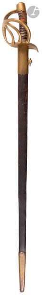 null Cavalry and dragon sword model An XI modified 1816
. wooden handle covered with...
