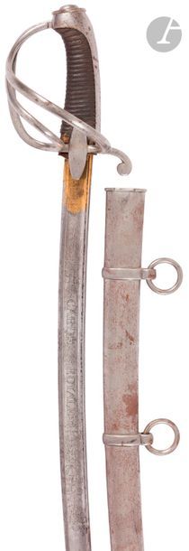 null Lancer officer's sword of the royal guard.
 Handle
 covered with basane.

 Iron...