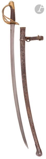 null Light cavalry sword model 1822-1882
. handle covered with basane (most of the
...