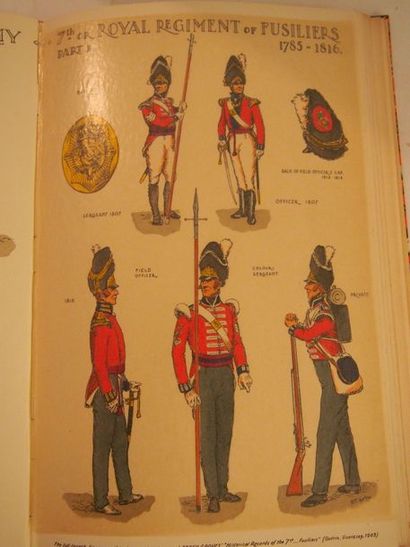 null NEWTON (N.
) English Army. London, n.d., in-4, half binder red sorrow, smooth...