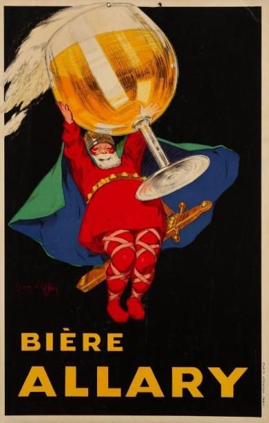 Jean D'YLEN Bière Allary. Imp. Vercasson, Paris. Carton publicitaire. B.E. (angle...