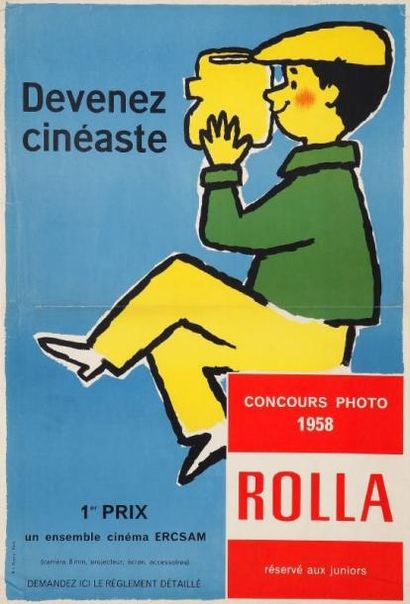 ANONYME Devenez cinéaste. Concours photo 1958 Rolla. Imp. R.L. Dupuis, Paris. Non...